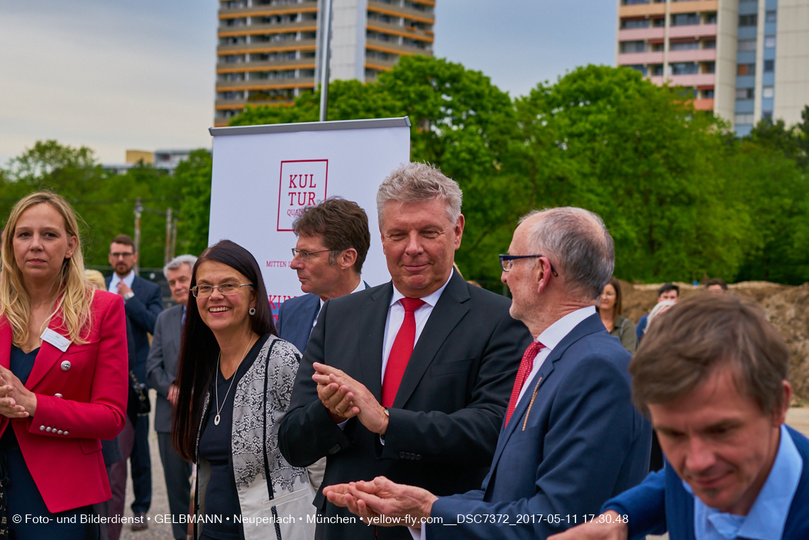 11. Mai 2017 - Grundsteinlegung für die LOGE und dem Kulturquadrat in Neuperlach